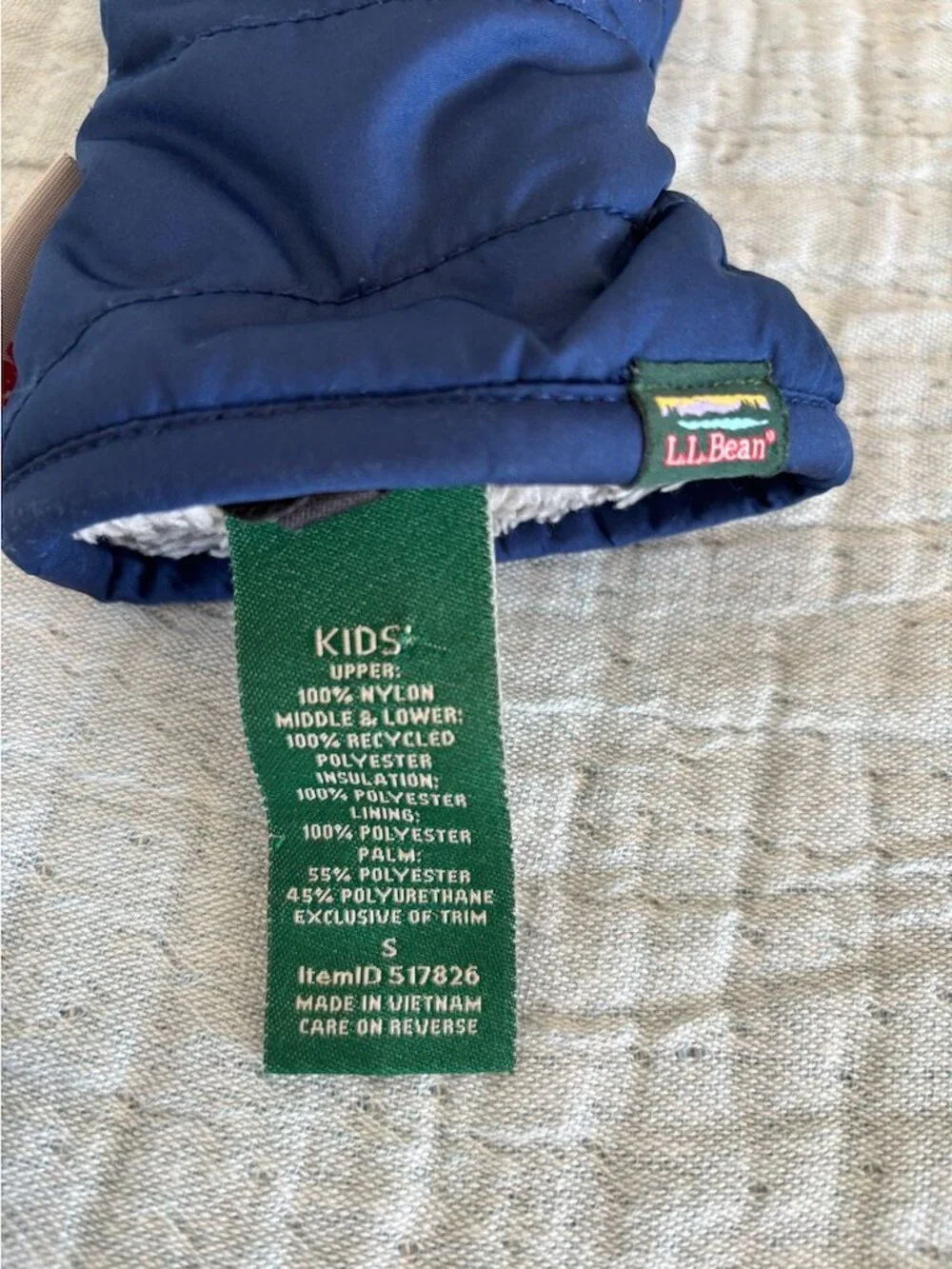 L.L. Bean Kids' Mountain Classic Insulated Mittens, Size Small